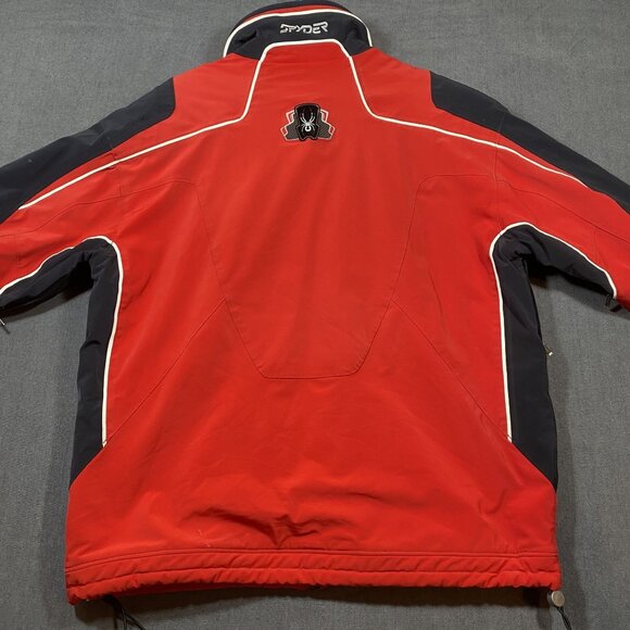 Spyder Mens Red Ski Jacket Dermizax-EV Zip Pockets & Spiderweb Lining Size L/52 - Picture 13 of 16